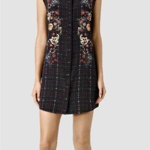 All Saints Patterned Dress in 100% Silk